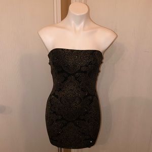 Guess by Marciano Glitter Mini Tube Dress XS